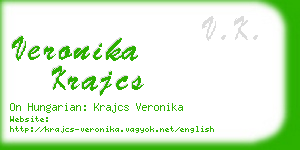 veronika krajcs business card